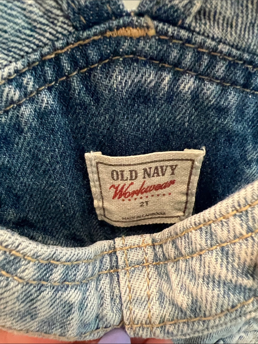 Old Navy Light Wash Denim Kids Overalls - Picture 2 of 5